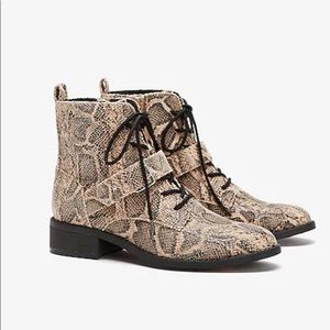 express snakeskin boots